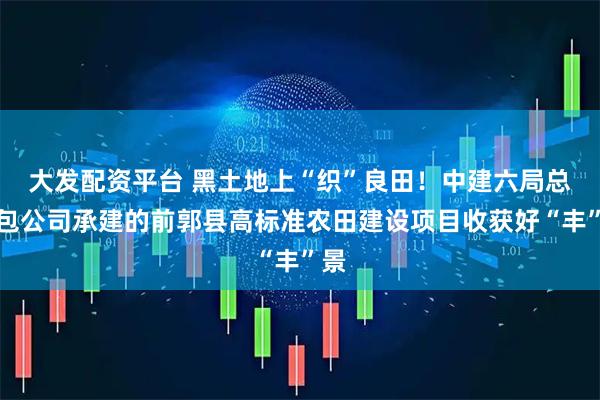 大发配资平台 黑土地上“织”良田!中建六局总承包公司承建的前郭县高标准农田建设项目收获好“丰”景